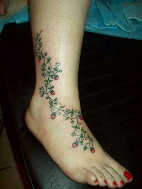 Placing the strawberry tattoos on the wrist changes the meaning significantly. Strawberry vines | Strawberry tattoo, Henna tattoo, Leaf ...