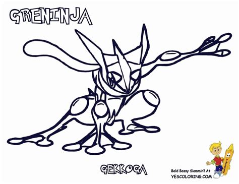Its body and legs are dark blue, with single large white bubbles on its legs and arms and white spots over its eyes. Pokemon Coloring Pages Greninja at GetDrawings | Free download
