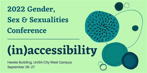 2022 Gender Sex And Sexualities Conference In Accessibility Hawke Building Unisa City West