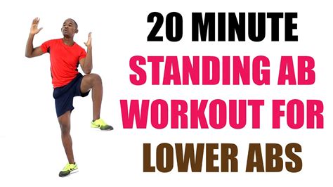 Standing Ab Workout For Lower Abs 20 Minute Flat Belly Workout Youtube