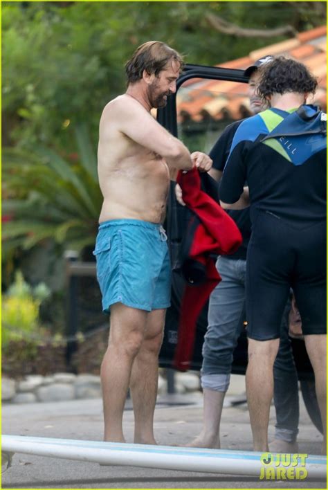 gerard butler goes shirtless after a malibu surf session photo 4352588 gerard butler
