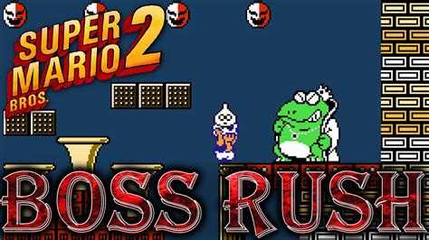 Super Mario Bros 2 All Bosses And Ending No Damage Youtube