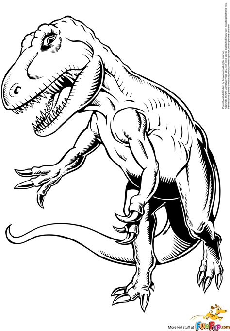 T Rex Printable Coloring Pages