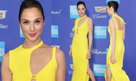 Gal Gadot Stuns In Yellow Gown At Palm Springs Film Fest