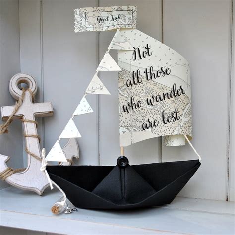 Explore Dream Discover Sail Boat Card By The Little Boathouse