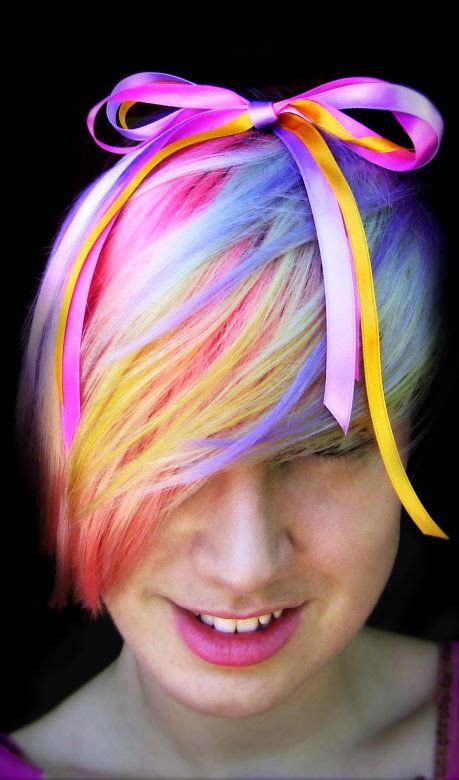 Pastel Rainbow Hair Pastel Rainbow Hair Rainbow Hair Bright Hair