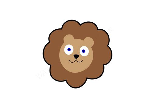 Baby Lion Face Svg And Studio 3 Cut File Decal Files Logo Cutout Etsy