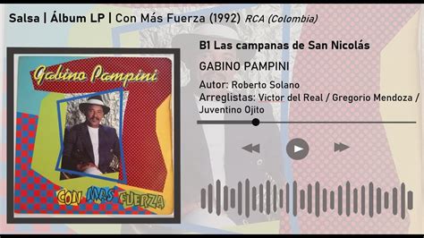 Las campanas de San Nicolás Gabino Pampini Salsa Audio vinilo Con