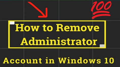 Remove Administrator Account In Windows 10 Tech2naresh Windows
