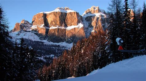 Dolomites Ski Resort Of Cortina Dampezzo Italy Desktop Wallpapers