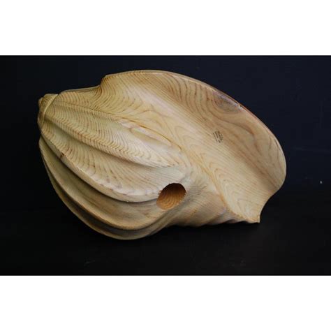 Sarreid Hand Carved Wooden Shell Chairish