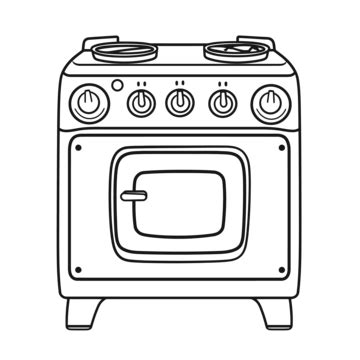 Stove Coloring Page