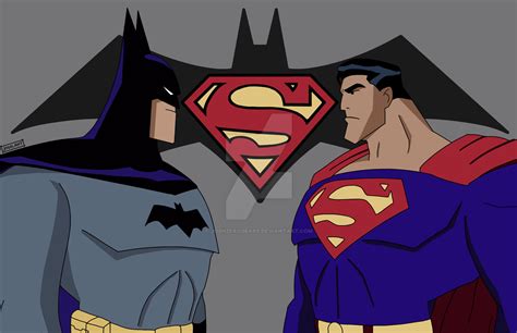 Dc Animated Universe Batman V Superman Poster By Joshzerogears On