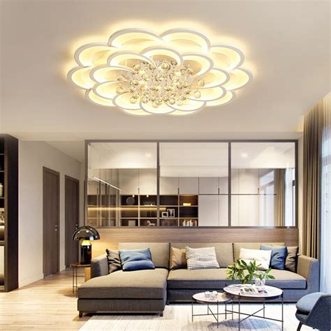 Lbc lighting offers you the most convenient way to purchase commercial lighting, contemporary lighting, traditional lighting, & modern light fixtures for your home, office or commercial area. Modern flower crystal LED Ceiling lights Living room study ...