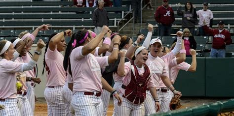 Alabama Softball Moves Up In Polls Closing In On Top Spot After Nine Straight Wins