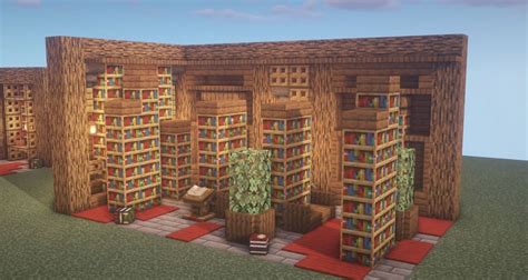 A Computer Generated Image Of A Library With Bookshelves