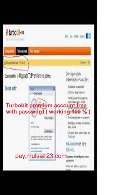 Turbobit Premium Account Free With Password Working 100 In 2021
