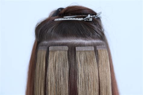 Before and after donna bella curly hair extensions. Hair Extensions Tape-Ins Installation | Hair extensions ...