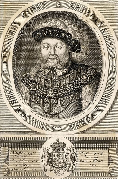 King Henry Viii 1491 1547 Reigned Drawing By Mary Evans Picture