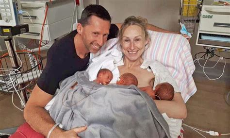 First Time Mom Gives Birth To Triplets At 44 After Six Years Of Trying Four Miscarriages The