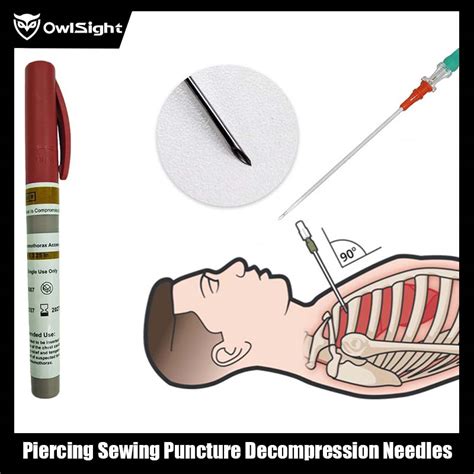 Pneumothorax Decompression Needle Survival Kits Access Kit Safety