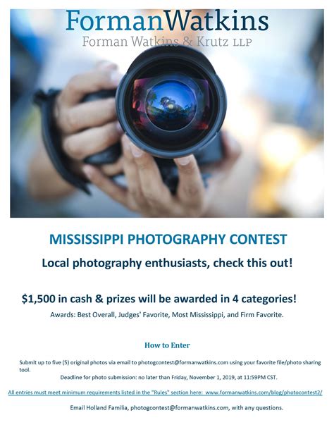 Mississippi Photography Contest | Forman Watkins & Krutz LLP