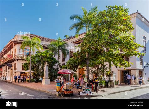 Cartagena Colombia March 9 2017 Centro Historico Area Of