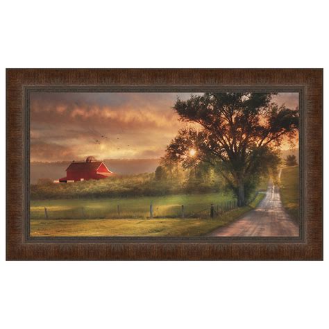 Country Lane Sunset Framed Print