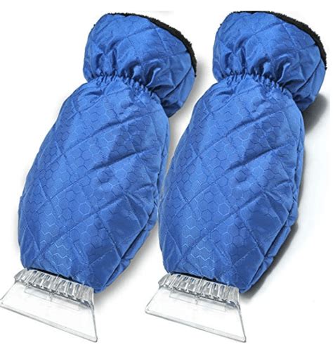 Ice Scraper Mitts 2 Pack For Car Windshield Under 7