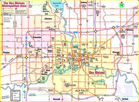 Des Moines Metro Map East Map