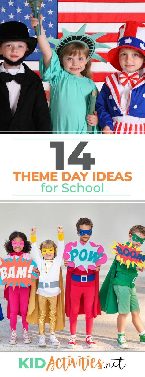 14 Theme Day Ideas For School Theme Days Daycare Themes Teacher