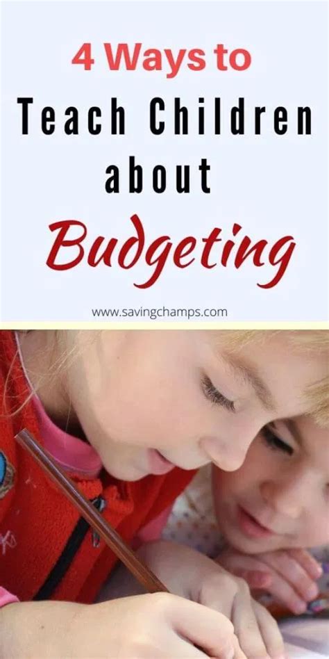 Four Ways To Teach Children About Budgeting Teaching Kids Budgeting