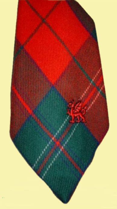Thomas Welsh Tartan Worsted Wool Straight Mens Neck Tie For