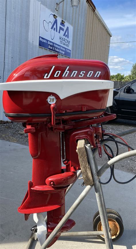 1954 25 Hp Johnson Rd 15 For Sale Restored Vintage Antique Outboard