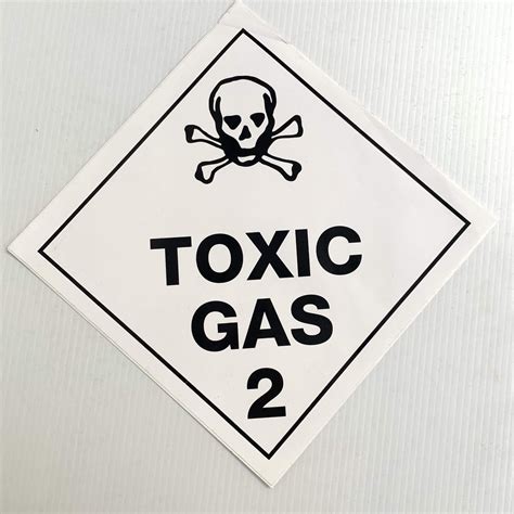 Hazardous Materials Placard Toxic Gas Class 2 Marair