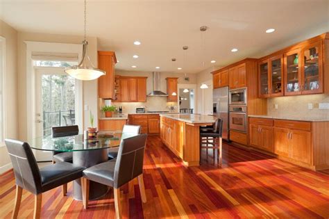 The Cheery Bright Wood Floor Adds Loads Of Color And Interest To This