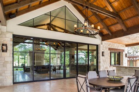 They exceed all industry standards and create a luxurious, unique, and special trademark to any project. Portella Projects: Steel Sliding Doors - Double Horn Ranch Texas