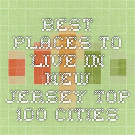 Best Places To Live in New Jersey - Top 100 Cities | Best places to