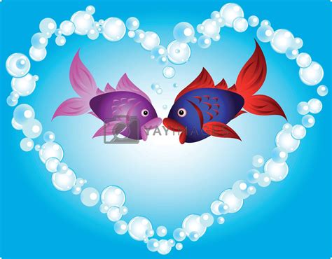 Fish Love By Mirage3 Vectors And Illustrations With Unlimited Downloads