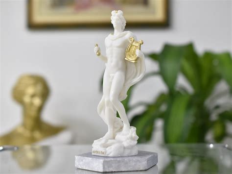 Apollo Standbeeld Griekse God Sculptuur Naakt Beeldje Etsy Nederland