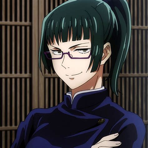 An Anime Character With Green Hair And Glasses In Front Of A Caged Area Staring At The Camera