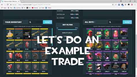How To Use Manncotrade Tf2 Trading Site Tutorial Youtube