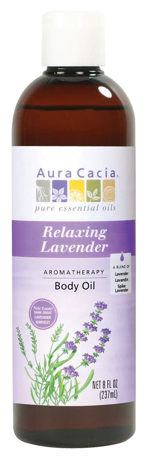 Aura Cacia Aromatherapy Body Oil Relaxing Lavender 8 Fl Oz 237 Ml