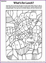 Bible Jesus Coloring Activity Loaves Fishes Activities Sunday 5000 Fish Maze Feeds Fisher Printables Crafts Feeding Craft Printable Preschool Biblewise sketch template
