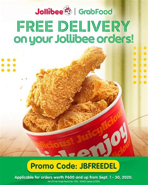 Jollibee Free Delivery On Your Orders Via Grabfood Using Coupon Code