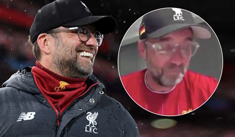 watch overwhelmed jurgen klopp walks off tv interview in tears of joy after liverpool clinch