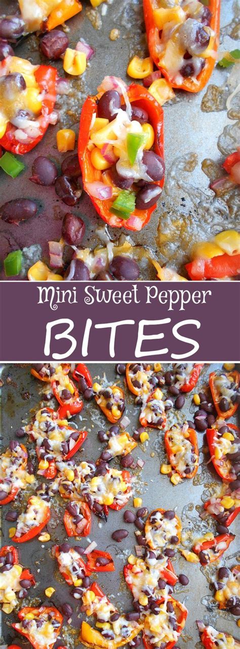 Mini Sweet Pepper Bites Recipe Stuffed Sweet Peppers Sweet Pepper