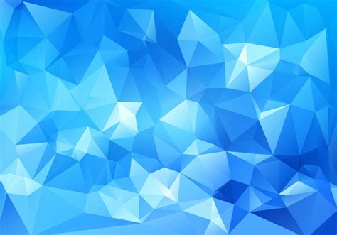 Abstract Blue Geometric Polygonal Design 3d Background Geometric