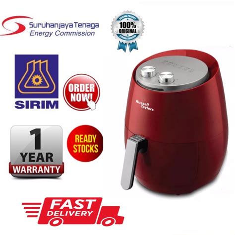 Russell Taylors Air Fryer Af 34 Xl 48l Red Shopee Malaysia