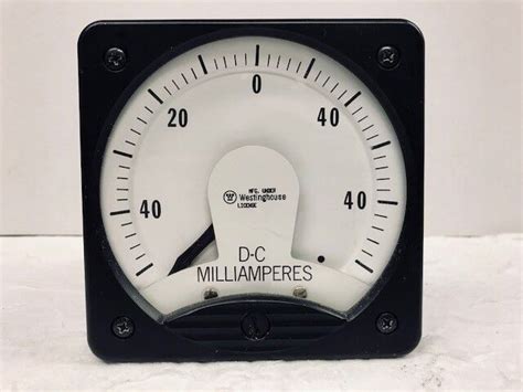 Westinghouse Kx 241 40 0 40 Dc Milliamperes Panel Meter Ebay